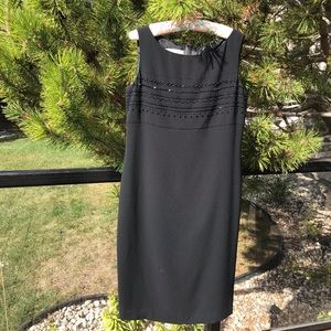 Evan Picone Sleeveless Black Dress